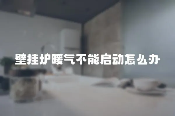 壁掛爐暖氣不能啟動怎么辦