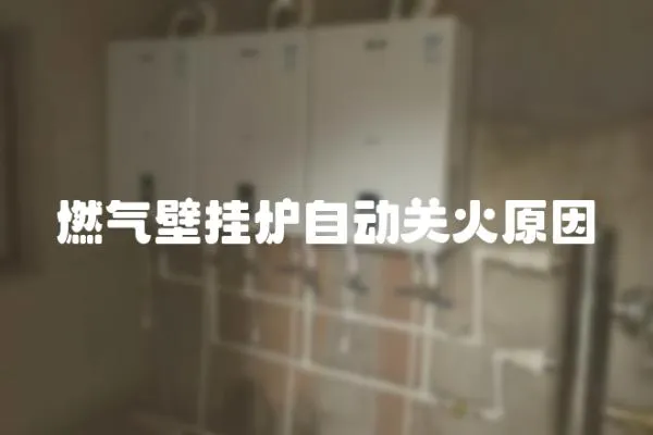 燃氣壁掛爐自動關火原因