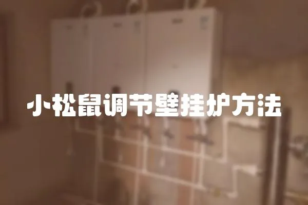 小松鼠調節壁掛爐方法