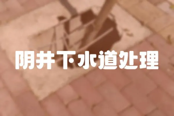 陰井下水道處理