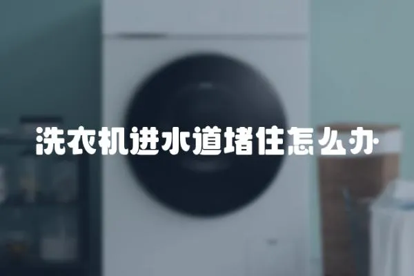 洗衣機進水道堵住怎么辦
