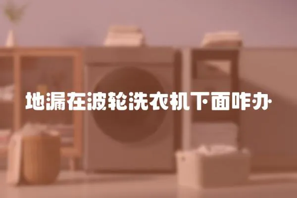 地漏在波輪洗衣機下面咋辦