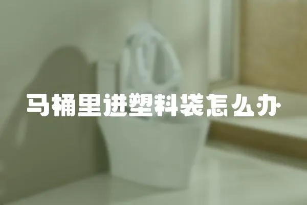 馬桶里進塑料袋怎么辦