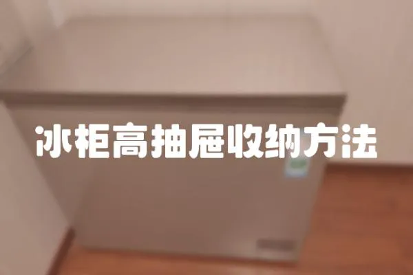 冰柜高抽屜收納方法