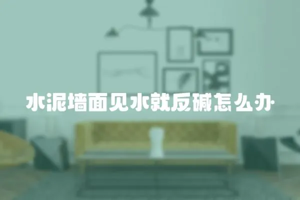 水泥墻面見水就反堿怎么辦
