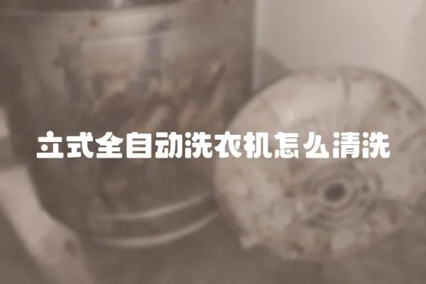 立式全自動(dòng)洗衣機(jī)怎么清洗