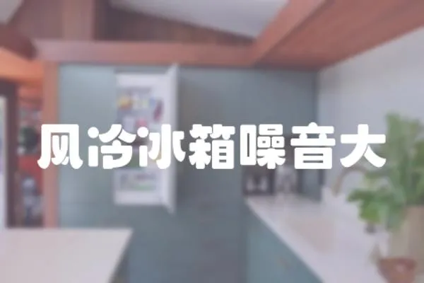 風(fēng)冷冰箱噪音大