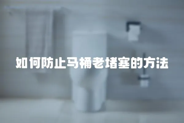 如何防止馬桶老堵塞的方法