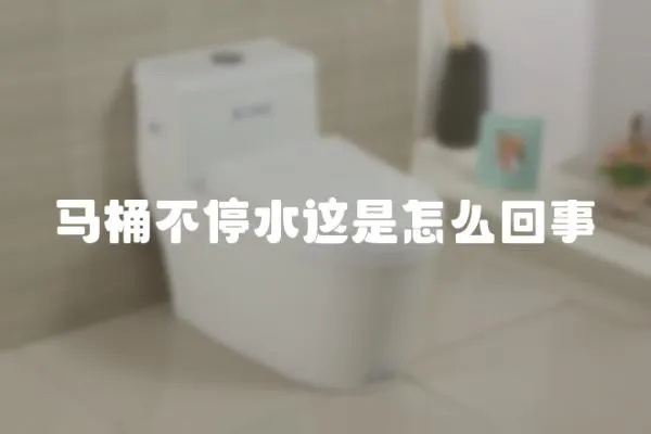 馬桶不停水這是怎么回事