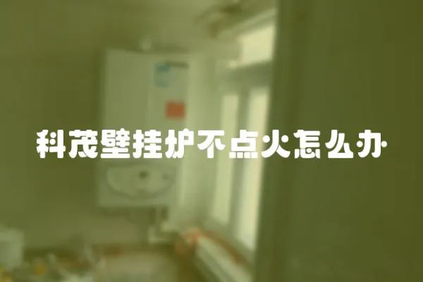 科茂壁掛爐不點火怎么辦
