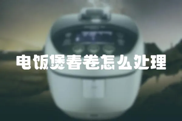 電飯煲春卷怎么處理