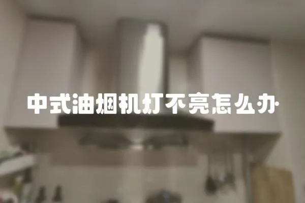 中式油煙機燈不亮怎么辦
