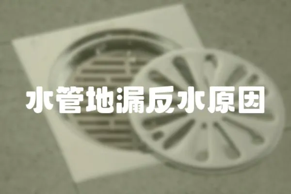 水管地漏反水原因