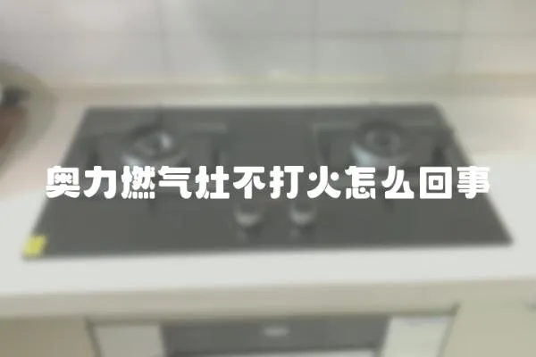 奧力燃氣灶不打火怎么回事