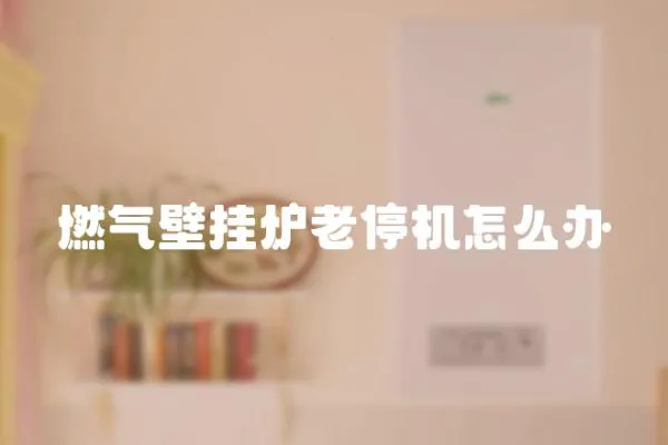燃氣壁掛爐老停機怎么辦
