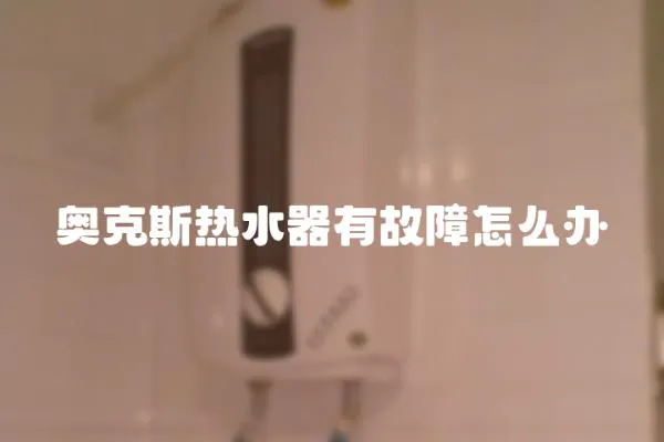 奧克斯熱水器有故障怎么辦