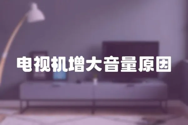 電視機增大音量原因