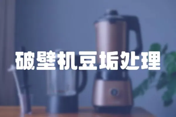 破壁機豆垢處理
