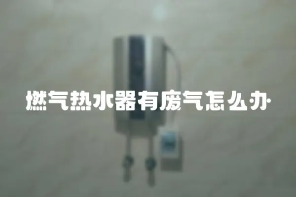 燃氣熱水器有廢氣怎么辦