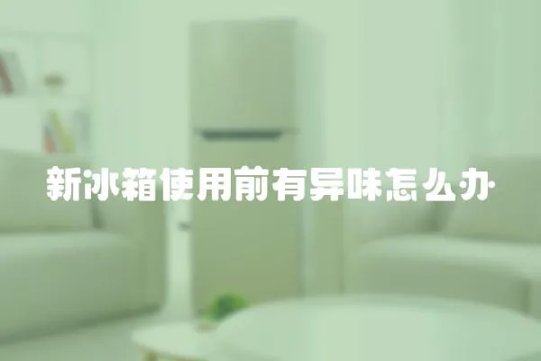 新冰箱使用前有異味怎么辦