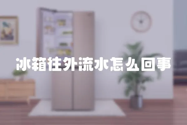 冰箱往外流水怎么回事