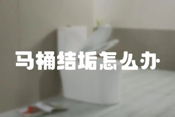 馬桶結垢怎么辦