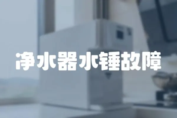 凈水器水錘故障