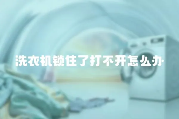 洗衣機鎖住了打不開怎么辦