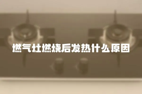 燃氣灶燃燒后發熱什么原因