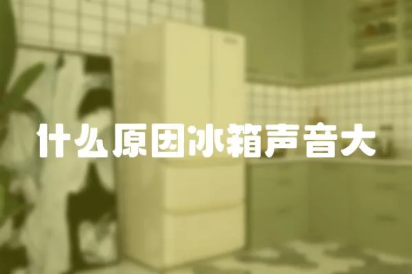 什么原因冰箱聲音大