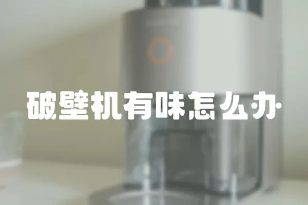 破壁機有味怎么辦
