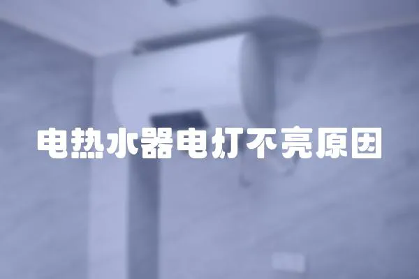 電熱水器電燈不亮原因