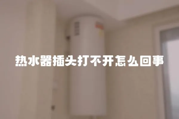 熱水器插頭打不開怎么回事