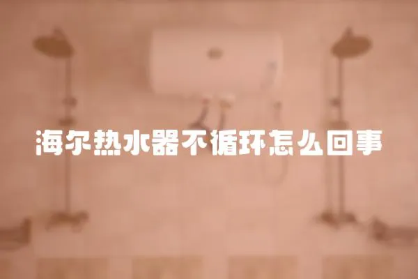 海爾熱水器不循環(huán)怎么回事