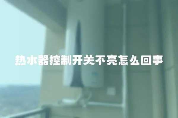 熱水器控制開關不亮怎么回事