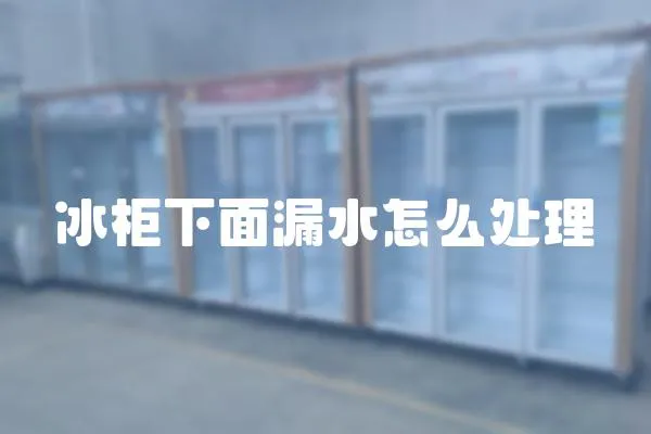 冰柜下面漏水怎么處理