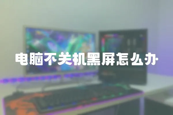 電腦不關機黑屏怎么辦