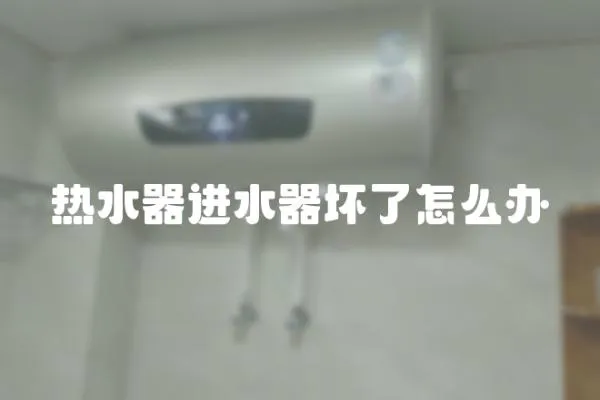 熱水器進水器壞了怎么辦