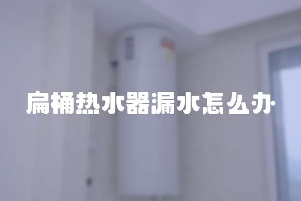 扁桶熱水器漏水怎么辦