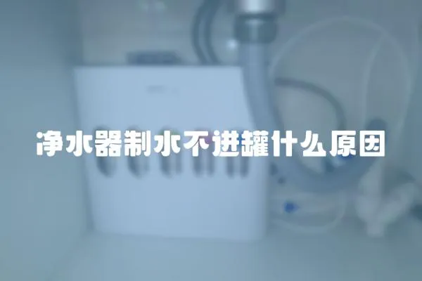 凈水器制水不進罐什么原因