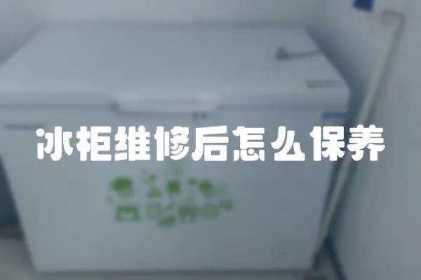 冰柜維修后怎么保養