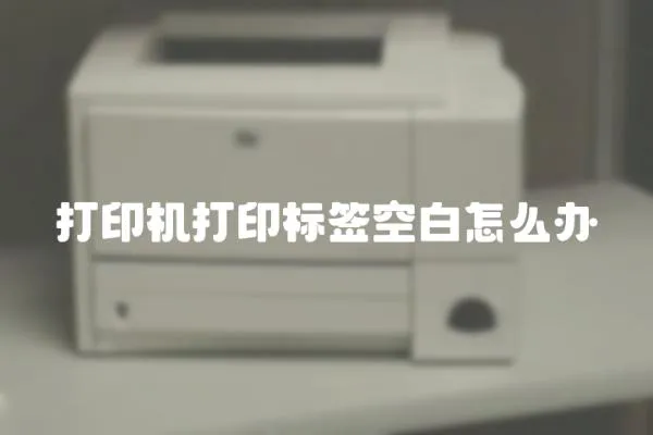 打印機打印標簽空白怎么辦