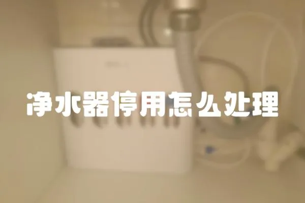 凈水器停用怎么處理