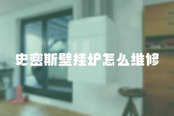 史密斯壁掛爐怎么維修