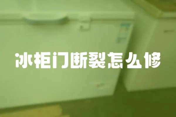 冰柜門斷裂怎么修