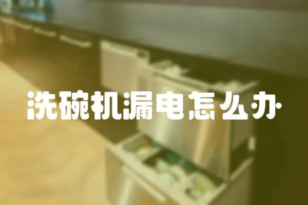 洗碗機漏電怎么辦