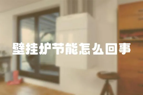 壁掛爐節能怎么回事