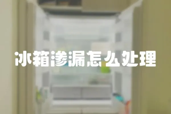 冰箱滲漏怎么處理