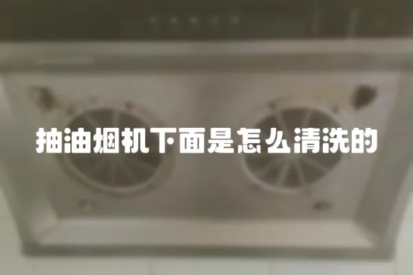 抽油煙機下面是怎么清洗的