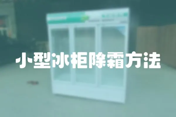 小型冰柜除霜方法